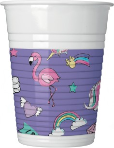 Set bicchieri di plastica 200ml 8pz Minni
