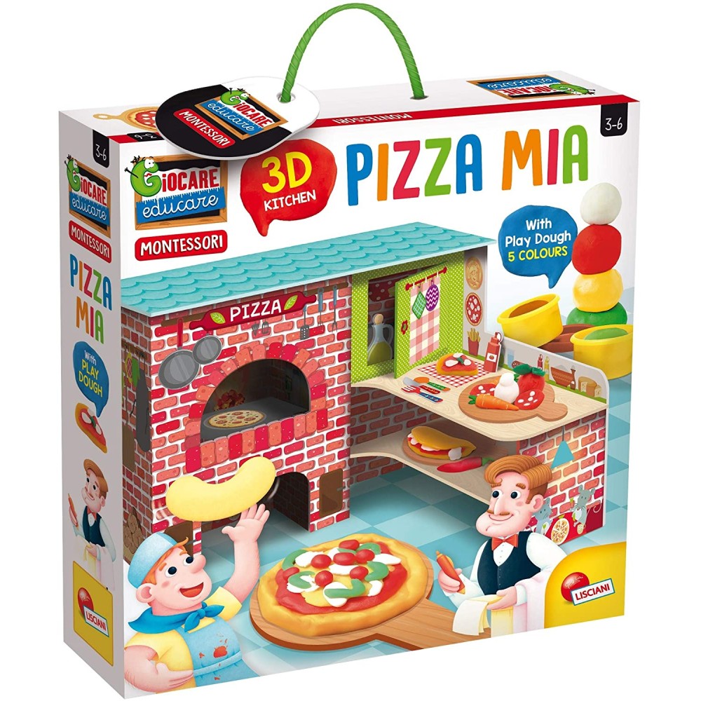 Montessori Pizza mia 3D + Plastilina
