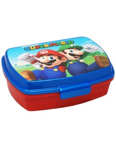 Super Mario - Portapranzo in pvc bambini, Sandwich Box, BPA free