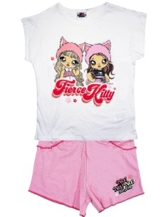 Na Na Na Surprise - Completo due pezzi cotone per bambina, Maglia con pantaloncino