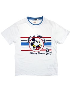 Disney Topolino - Completo due pezzi cotone bambino, Maglia con pantaloncino 2