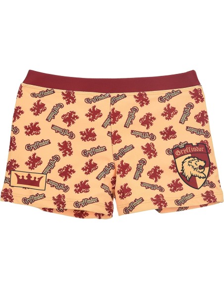 Harry Potter - Costume da bagno, Boxer, Poliestere, Giallo