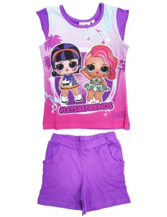Lol Surprise - Completo due pezzi cotone bamina, Canotta con short