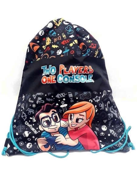 Sacca a zaino 37x47cm Two Players One Console