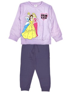 Principesse Disney - Tuta sportiva per bambine, Pantalone con Felpa