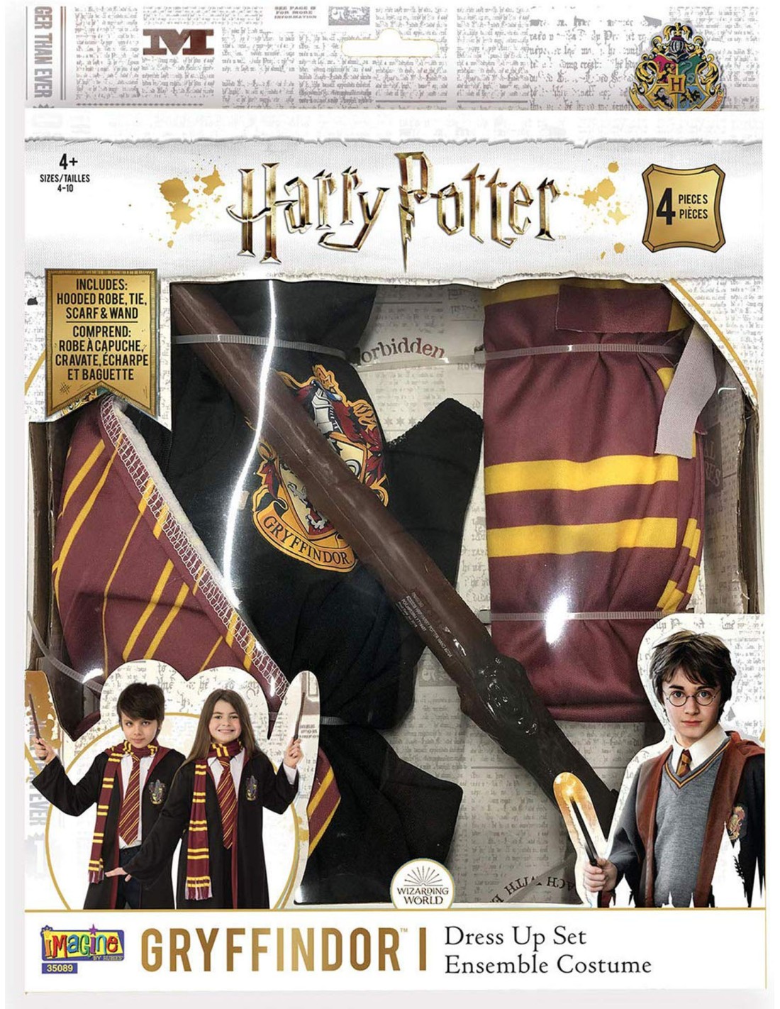 Vestito carnevale con accessori 4-10 anni Harry Potter