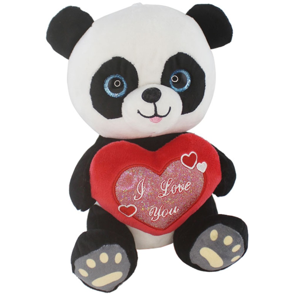 Peluche 22cm Panda con cuore