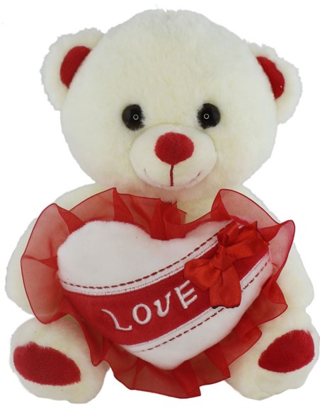 Peluche 30cm Orso con cuore