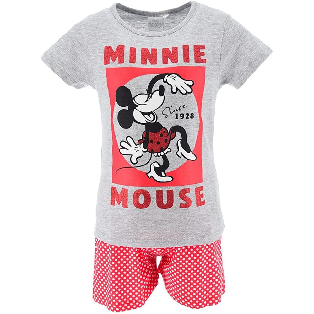 Disney Minni - Pigiama due pezzi corto bambina, Cotone jersey