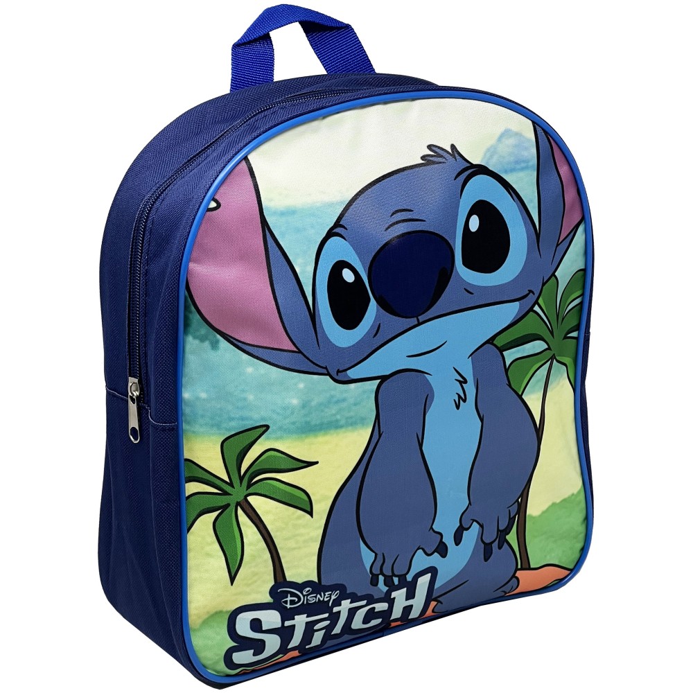 Disney Stitch - Zaino bambini per l'asilo o il tempo libero, 30cm, Blu