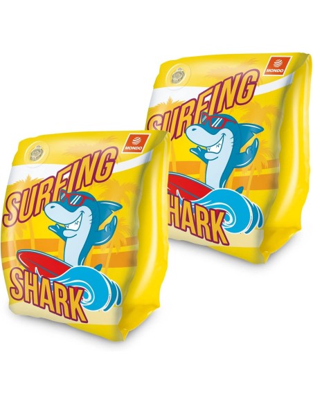 Surfing Shark - Braccioli di Sicurezza per bambini, PVC, 6-20 kg, Gonfiabili mare e piscina