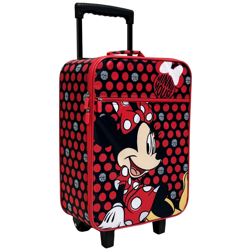 Disney Minni - Trolley valigia semirigida da Viaggio e Tempo Libero, 2 Ruote, 25L, 53cm