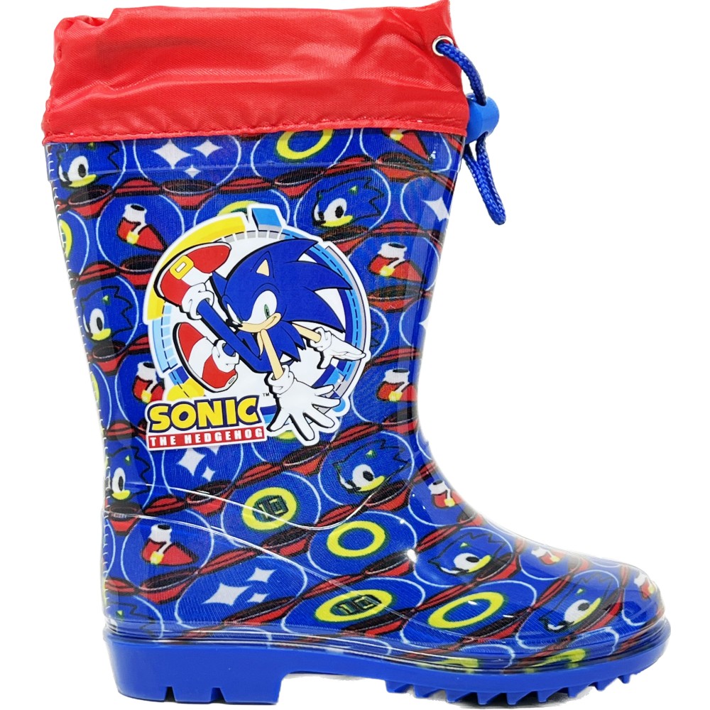 Sonic - Stivali in gomma per bambini, Calosce per la pioggia