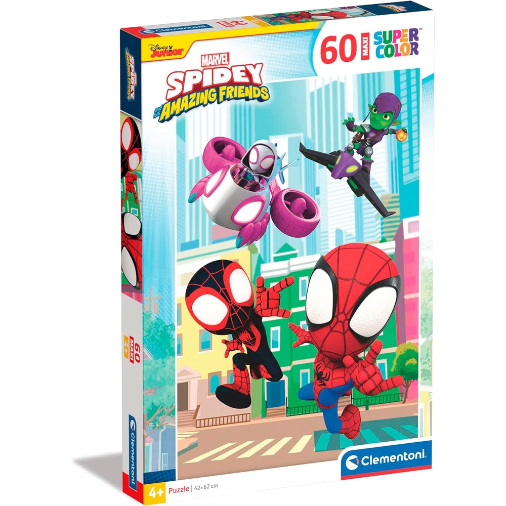 Marvel Spidey e i suoi fantastici amici Clementoni - Puzzle Maxi 60 pezzi per Bambini