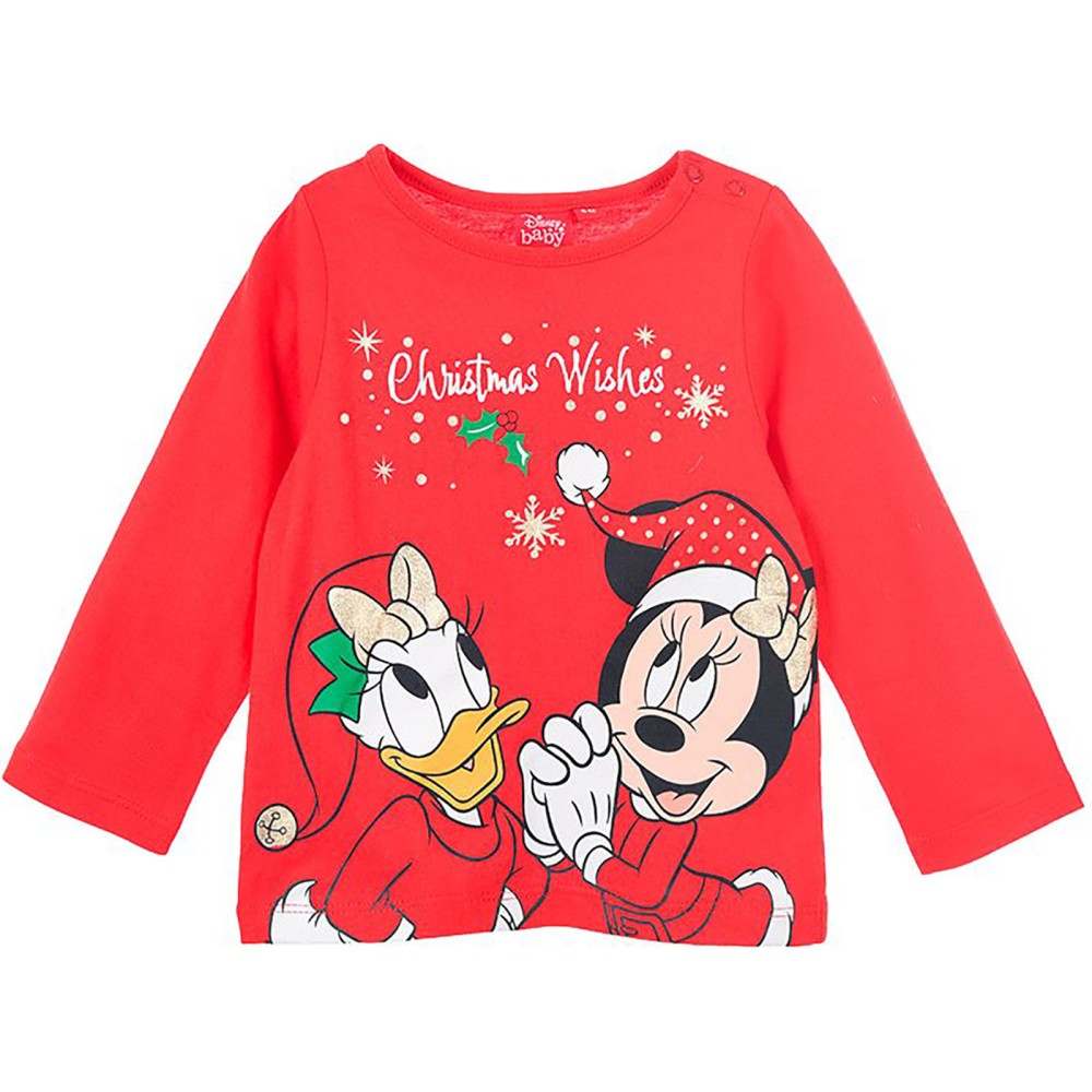 Disney Baby Natale Minni e Paperina - Maglia lunga per neonato, Cotone