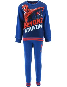 Marvel Spider-Man - Tuta jogging per Bambini, Pantalone con Felpa, Cotone Felpato
