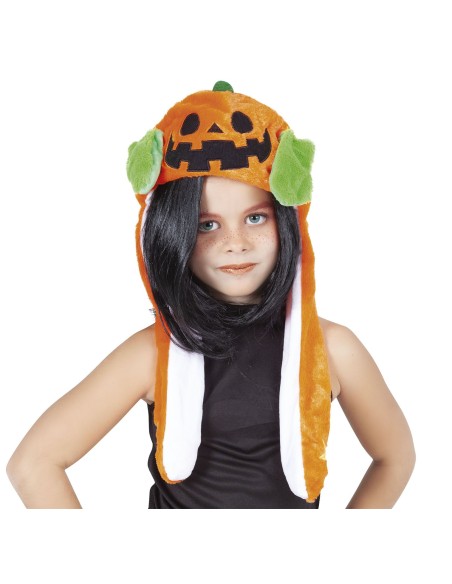 Halloween - Cappello Zucca con orecchie magiche per Bambini e Ragazzi, Unisex