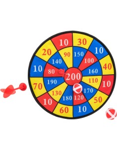 Bersaglio di stoffa 35cm con 2 palline e 2 freccette
