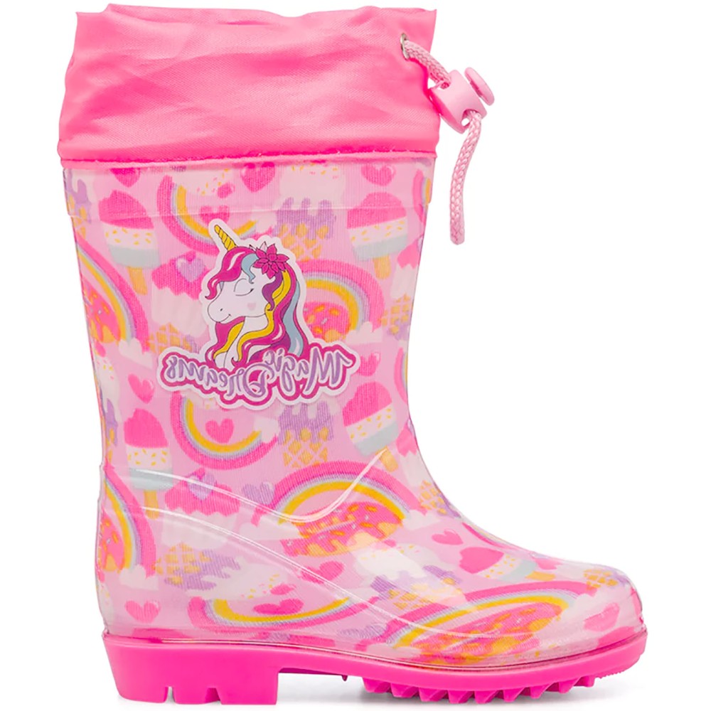 Unicorno - Stivali in gomma per bambine, Calosce per la pioggia