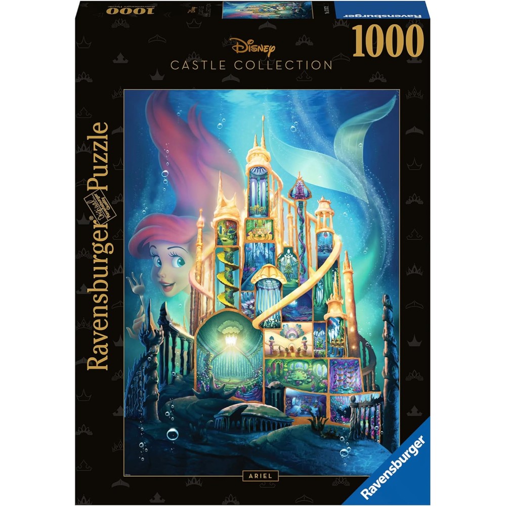 Disney Castle Collection Ariel - Puzzle 1000 pezzi, Bambini, Ravensburger