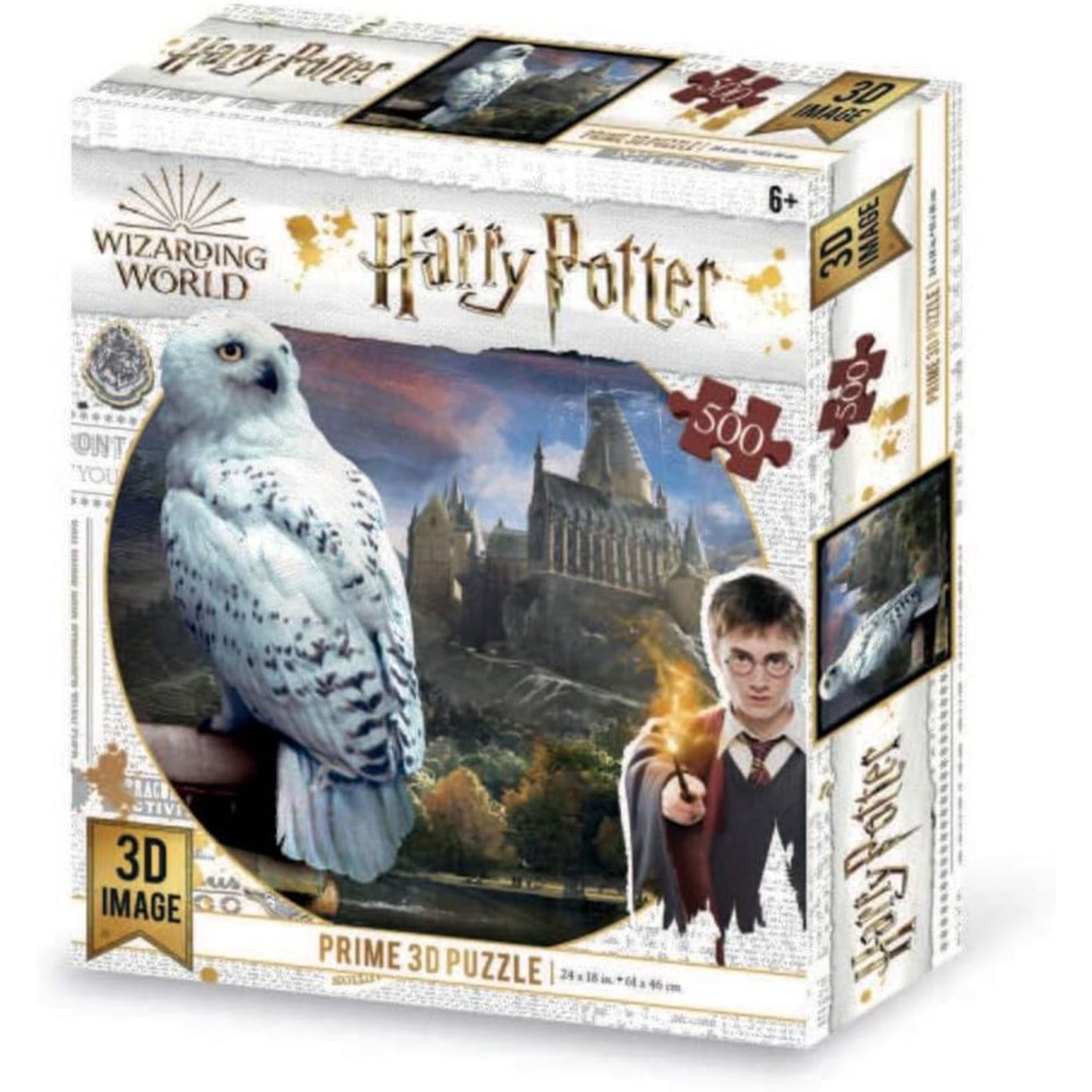 Harry Potter Edvige - Puzzle 500 pezzi, Lenticolare con effetto 3D