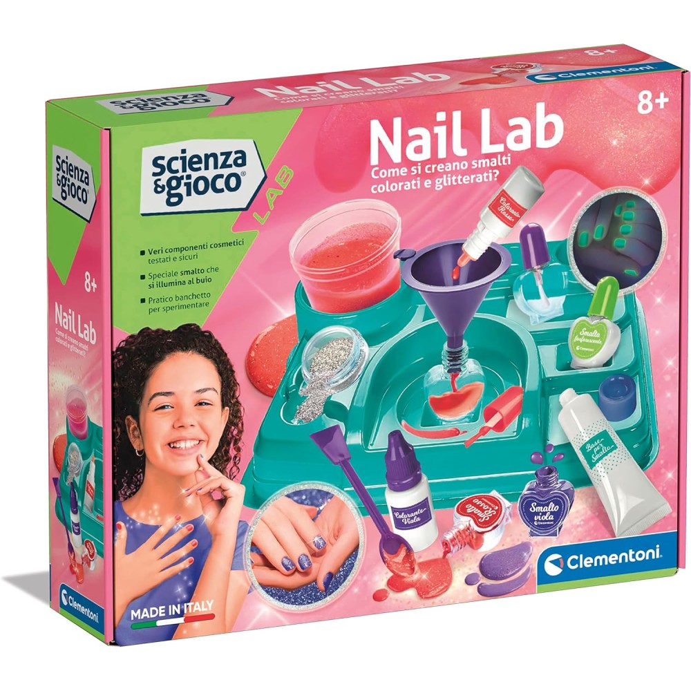 Clementoni Scienza & Gioco - Laboratorio degli smalti per le unghie Nail Lab