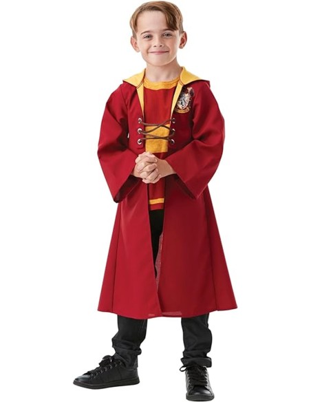 Harry Potter Quidditch - Vestito carnevale per bambini, 7-8 anni