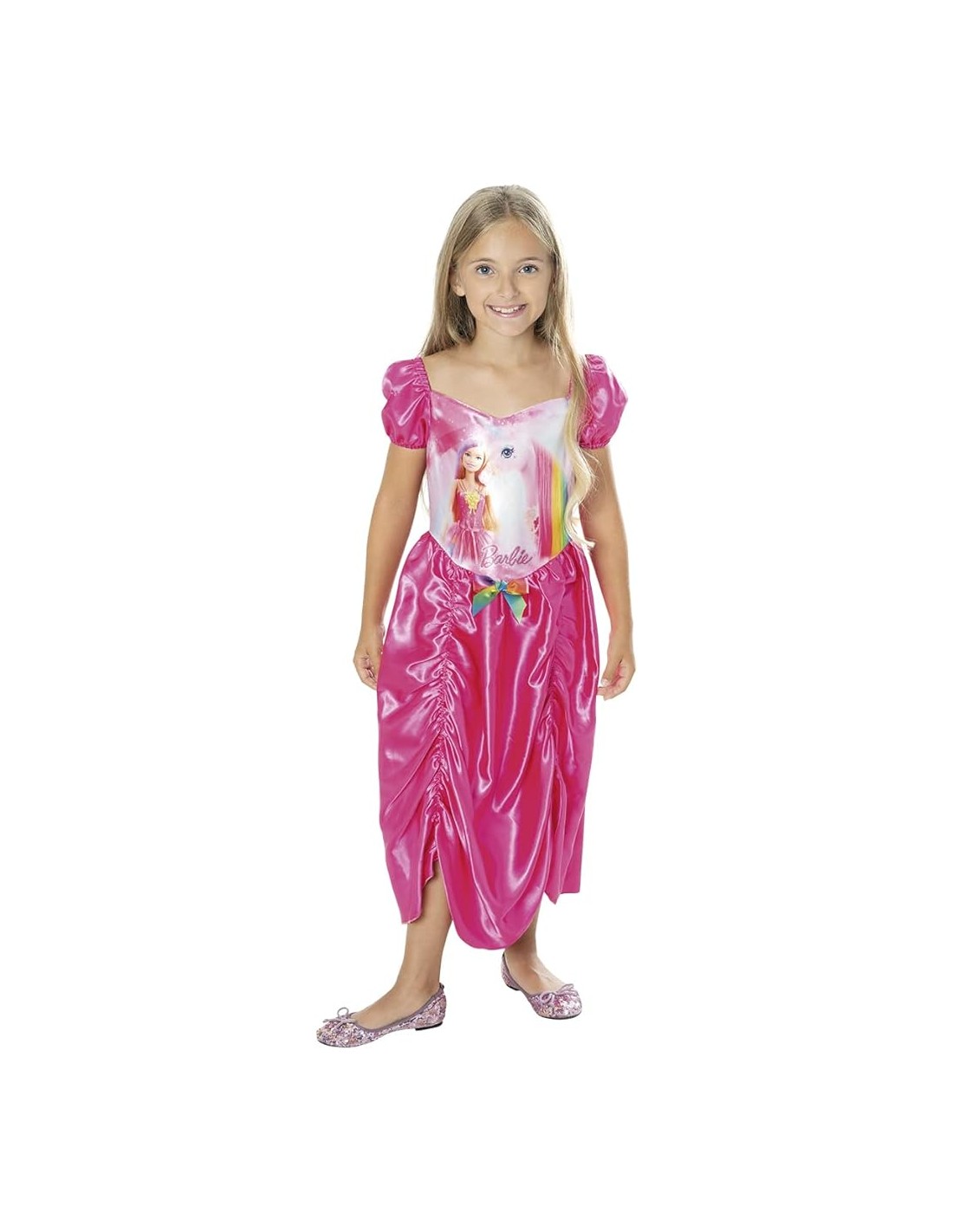 Barbie Unicorno - Vestito carnevale per bambini, 5-6 anni