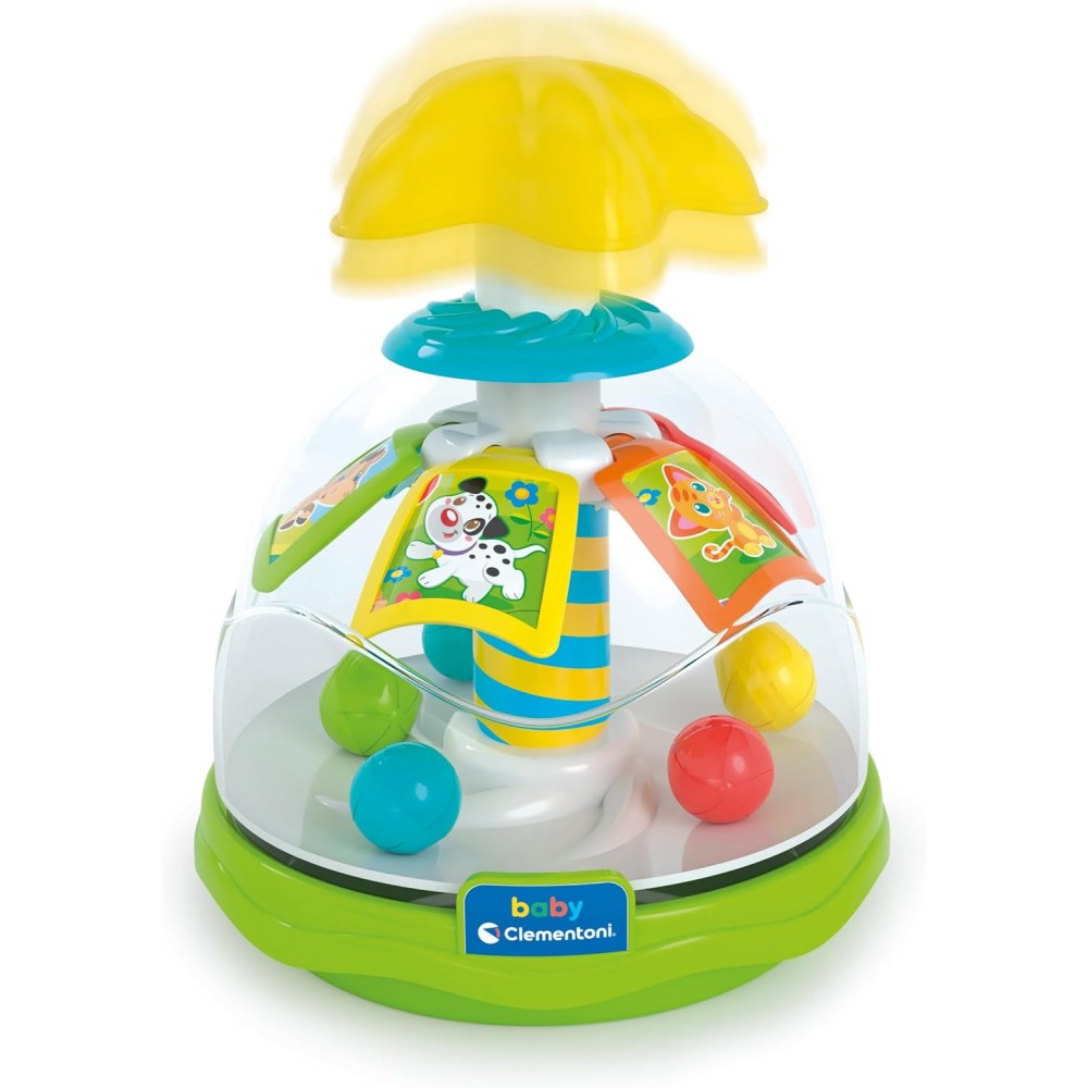 Baby Clementoni - Happy Animals Spinning Top