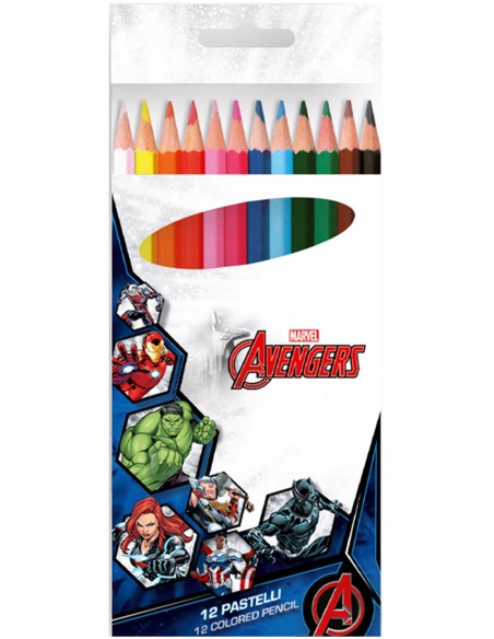 Marvel Avengers - Pastelli set 12 pezzi
