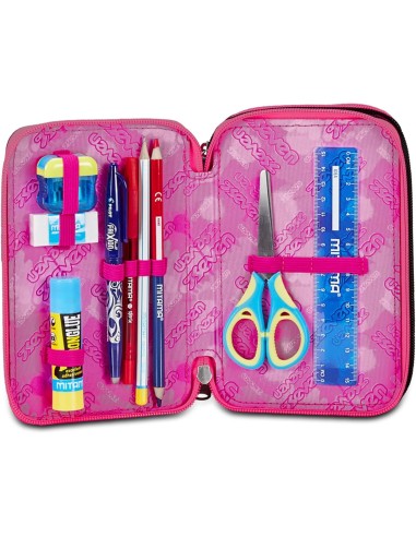 Seven Multi-Shade Girl - Astuccio triplo riempito per scuola elementare o il tempo libero