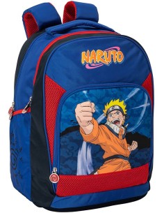 Naruto - Zaino organizzato, Scuola elementare e medie, Multiscomparto, 43cm, Multicolore