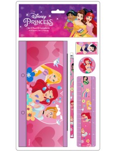 Principesse Disney - Set 5 pezzi cancelleria