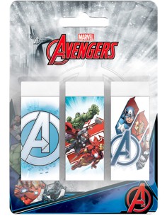 Marvel Avengers - Gomme da cancellare, set 3 pezzi