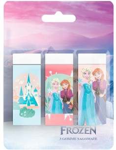 Disney Frozen - Gomme da cancellare, set 3 pezzi