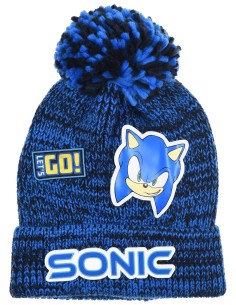 Sonic the Hedgehog - Cappello invernale pompon bambini, Blu