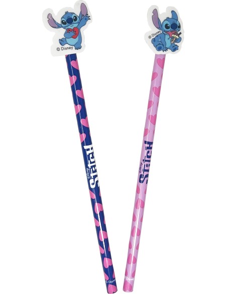 Seven Disney Stitch - Set 2 matite con gomma