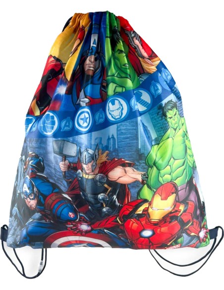 Marvel Avengers - Sacca a zaino per l'asilo o il tempo libero, 45x35cm