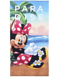 Disney Minni - Telo Mare / Asciugamano per bambini, asciugatura rapida, ultra morbido, 140cm