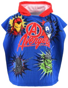 Marvel Avengers - Poncho Mare / Asciugamano per bambini, asciugatura rapida, ultra morbido, 55x110cm