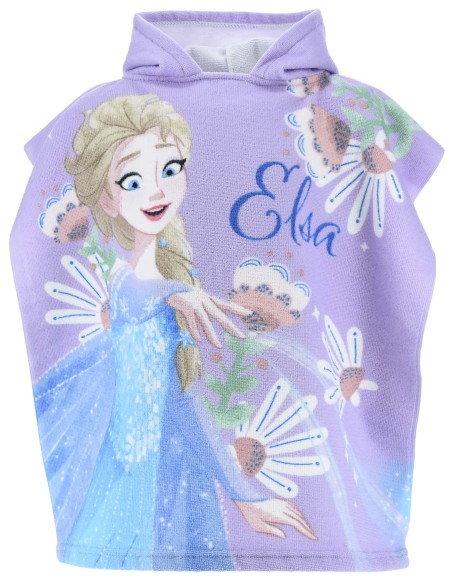 Disney Elsa Frozen - Poncho Mare / Asciugamano per bambini, asciugatura rapida, ultra morbido, 55x110cm Disney Elsa Frozen - Poncho Mare / Asciugamano per bambini, asciugatura rapida, ultra morbido, 55x110cm
