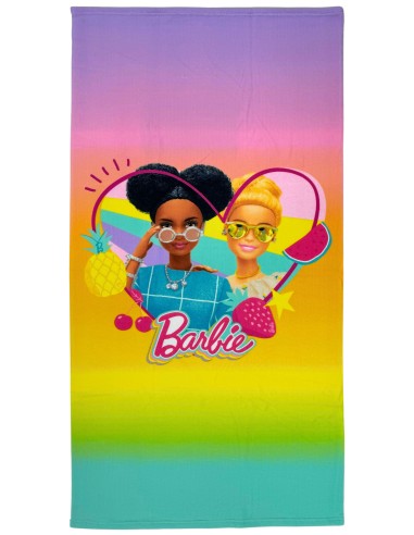 Barbie - Telo Mare / Asciugamano per bambini, asciugatura rapida, ultra morbido, 140cm