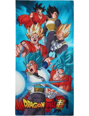 Dragon Ball Super - Telo Mare / Asciugamano per bambini, asciugatura rapida, ultra morbido, 140cm
