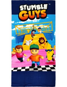 Stumble Guys - Telo Mare / Asciugamano per bambini, asciugatura rapida, ultra morbido, 140cm