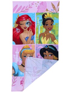 Principesse Disney - Telo Mare / Asciugamano per bambini, asciugatura rapida, ultra morbido, 140cm 2
