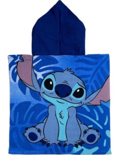 Disney Stitch - Poncho Mare bambini, Asciugamano, Asciugatura Rapida, Ultra Morbido, 50x100cm 2