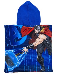 Marvel Avengers - Poncho Mare bambini, Asciugamano, Asciugatura Rapida, Ultra Morbido, 50x100cm 2