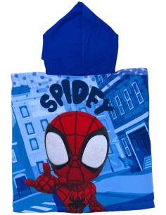 Marvel Spidey e i suoi fantastici amici - Poncho Mare bambini, Asciugamano, Asciugatura Rapida, Ultra Morbido, 50x100cm 2