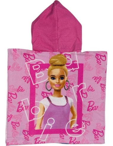 Barbie - Poncho Mare bambini, Asciugamano, Asciugatura Rapida, Ultra Morbido, 50x100cm