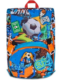Seven SJ Gang Tinypatch Boy - Zaino estensibile big, Scuola elementare, 40cm 2